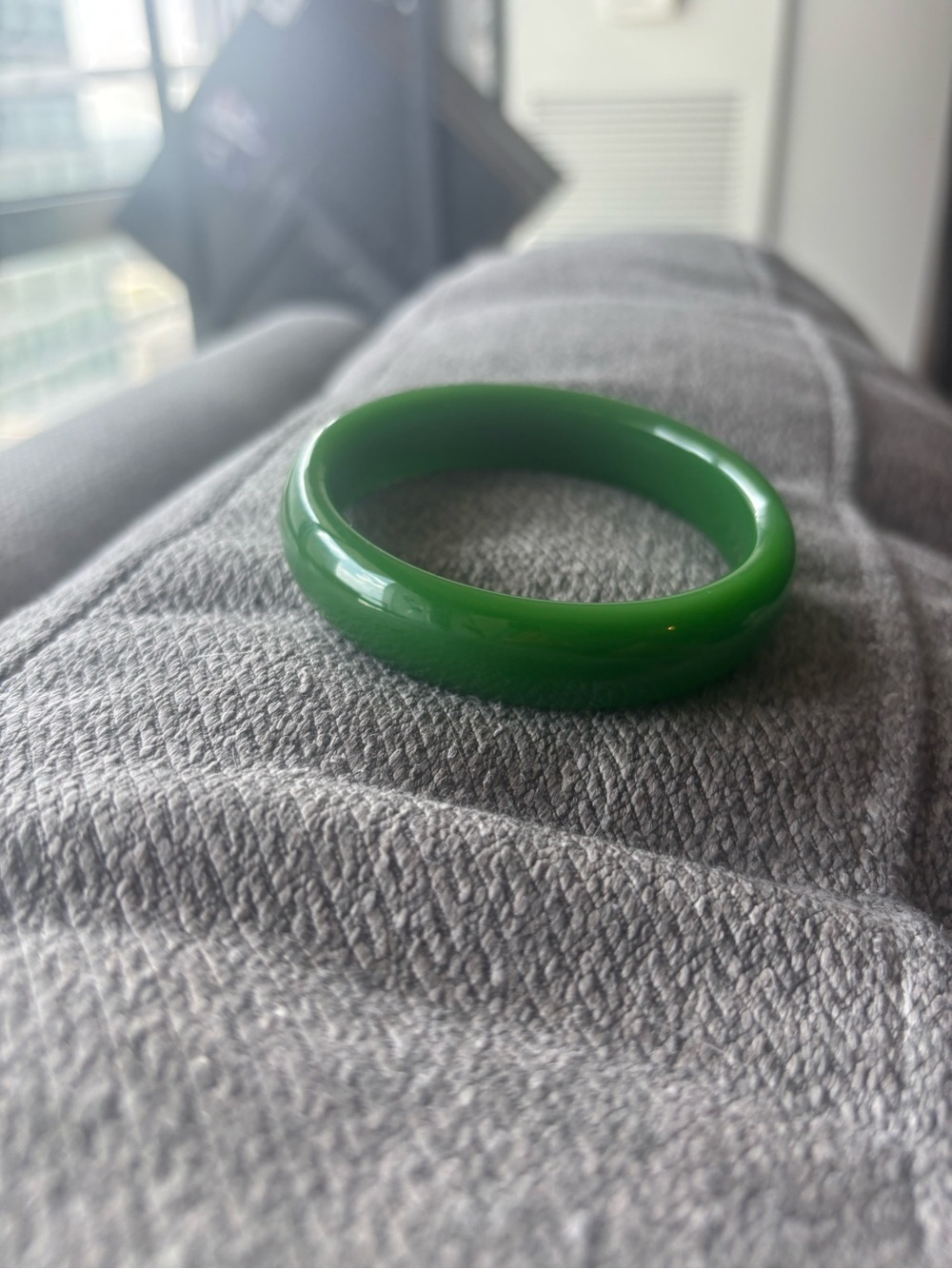 Green Agate Bangle Bracelet